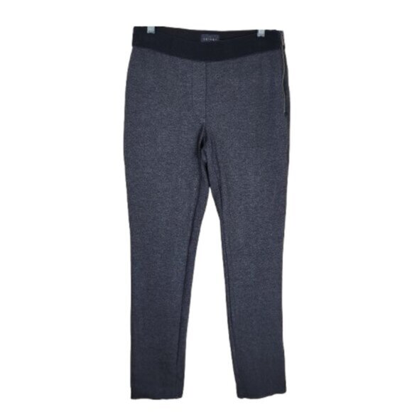White House Black Market Gray Ponte Slim Ankle Pants Sz 4 - Picture 1 of 13